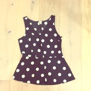 J.Crew Factory women's peplum top